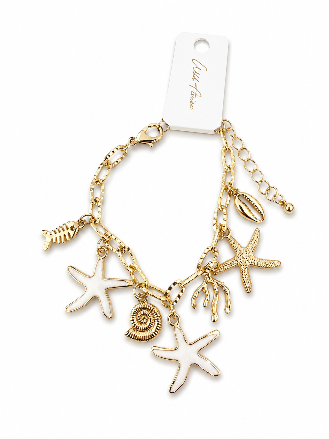 SEA WHITE CHARM BRACELET