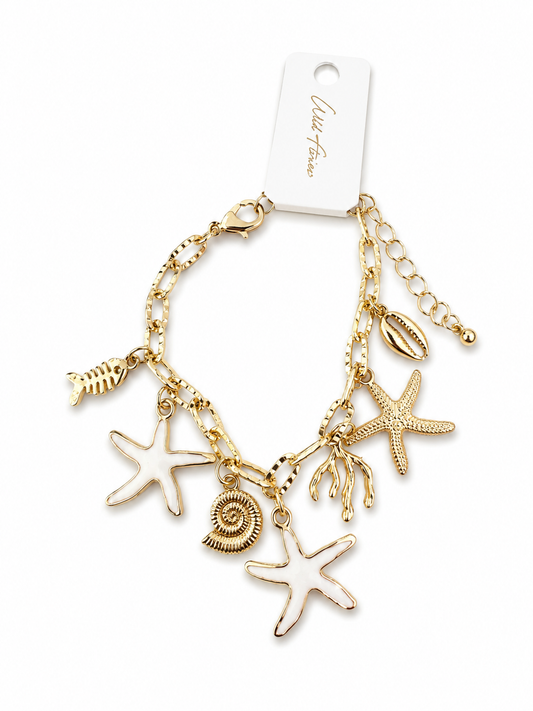 SEA WHITE CHARM BRACELET