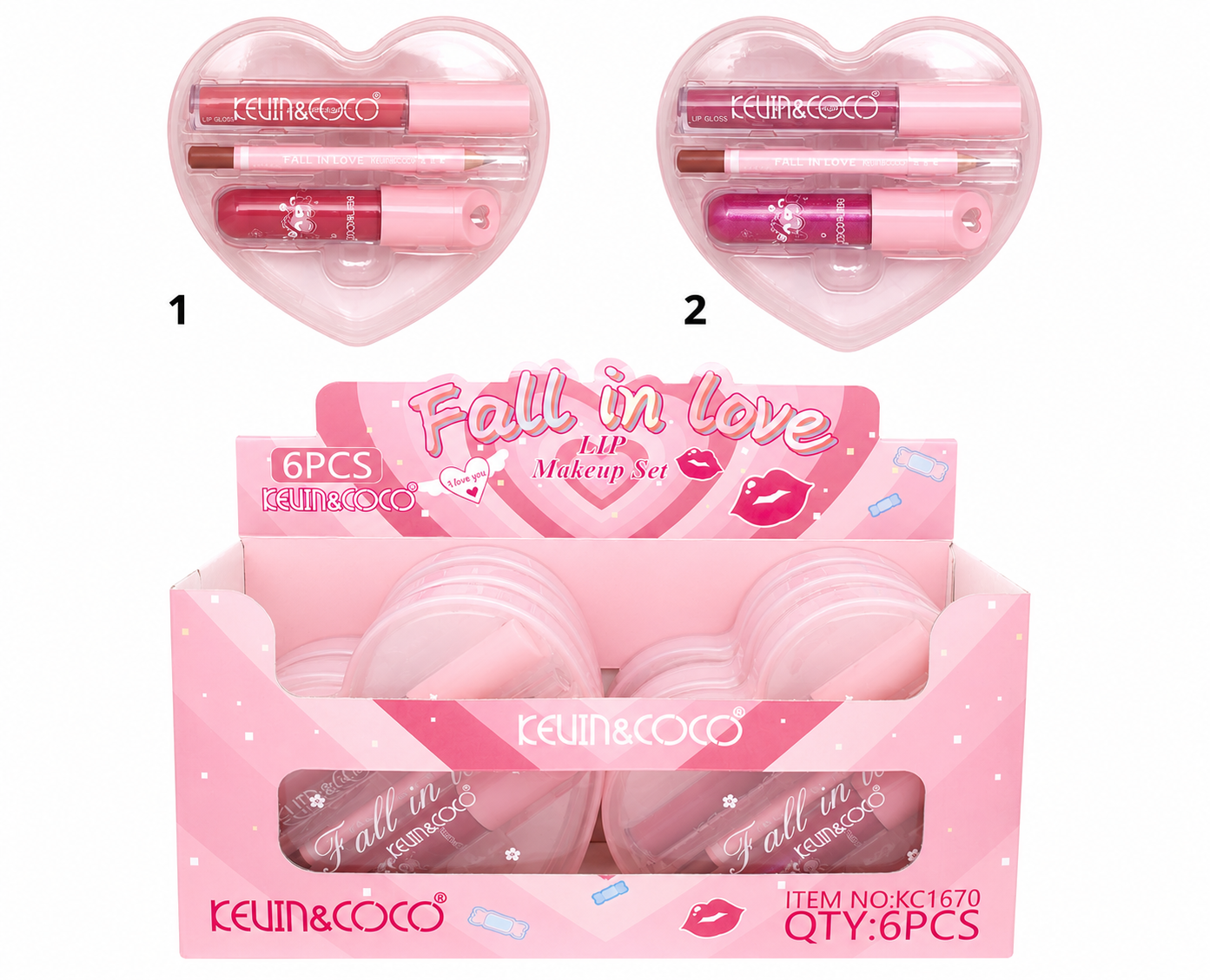 KEVIN AND COCO FALL IN LOVE LIP SET