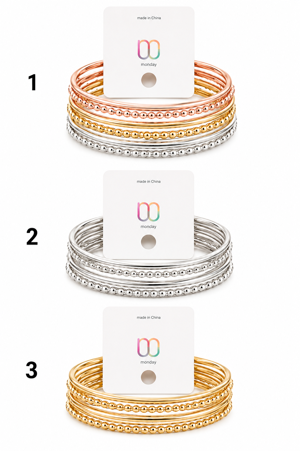 LAYERED BANGLE SET BRACELET