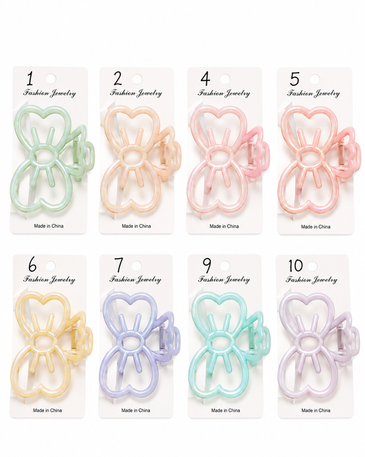 IRIDESCENT BOW HAIR CLIP