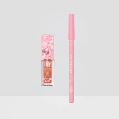 Xmas 2026 Merry Kiss-Mas! Tinted Luxe Lip Oil & Wooden Lip Pencil Duo
