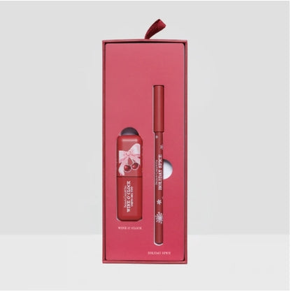 Xmas 2026 Midnight Kiss Liquid Gel Tint & Wooden Lip Pencil Duo