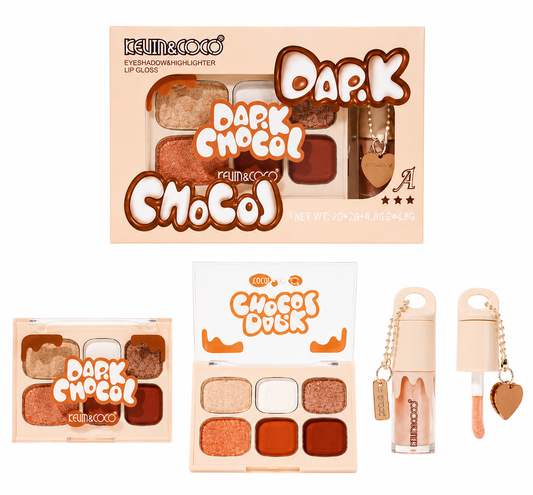 KEVIN & COCO DARK CHOCOLATE EYESHADOW SET (A)