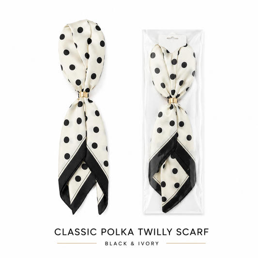 CLASSIC POLKA TWILLY SCARF