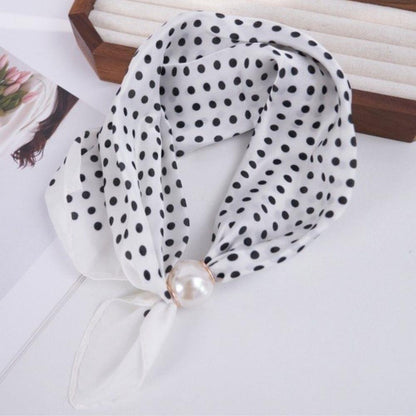 Pearl Magnetic Closure Neck Scarf