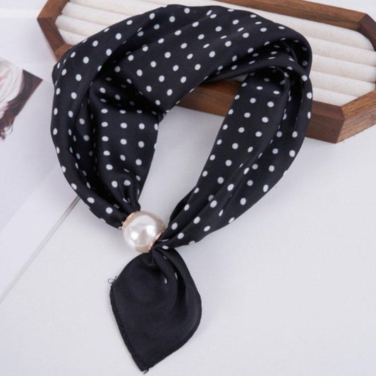 Pearl Magnetic Closure Neck Scarf