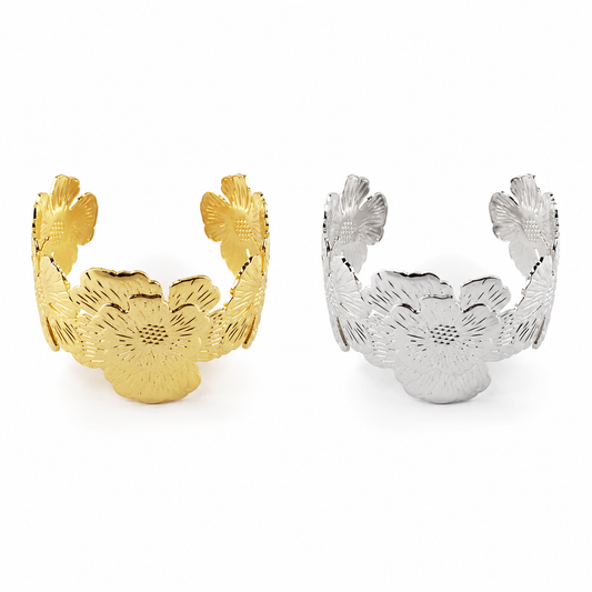 Flower Cuff Bracelet