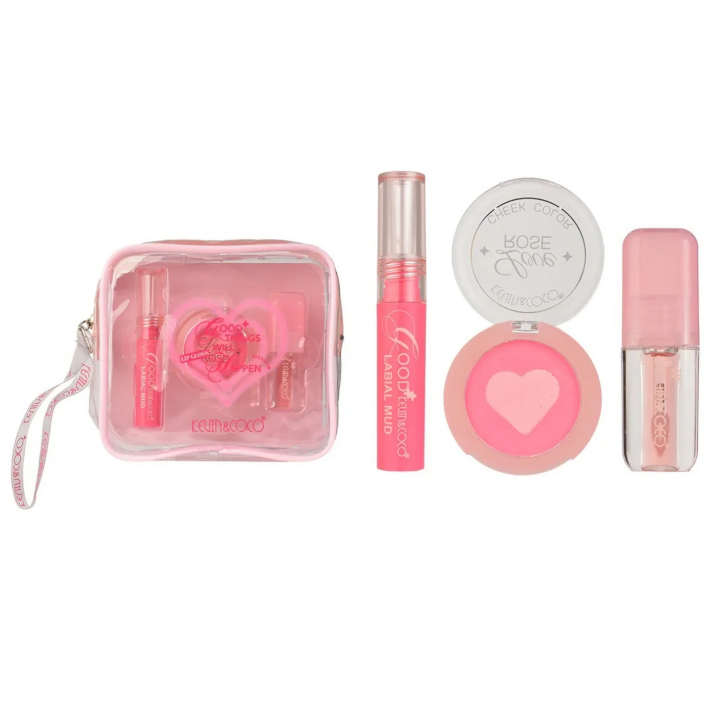 KEVIN & COCO GOOD THINGS WILL HAPPEN LIP GLOSS AND BLUSH
